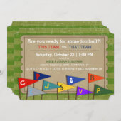 Aangepaste uitnodiging voor football Game Day (Voorkant / Achterkant)