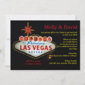 Aangepaste uitnodiging voor foto's van Las Vegas P (Voorkant)