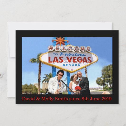 Aangepaste uitnodiging voor foto's van Las Vegas P (Achterkant)