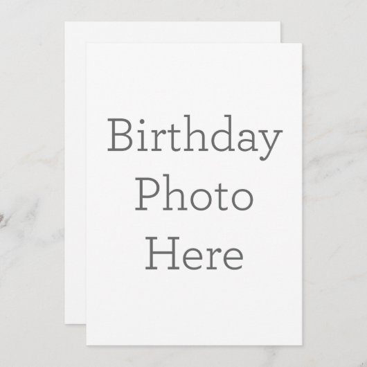 Enkele uitnodiging, Maat: 12,7  x 17,8 cm, Papier: Signature Mat, Enveloppen: Wit (Voorkant / Achterkant)