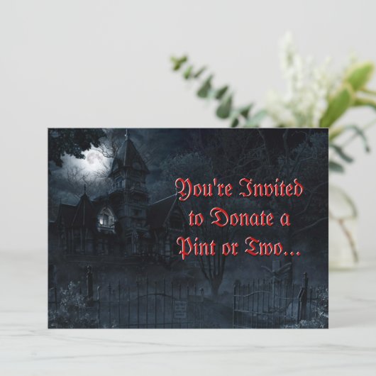 Aangepaste uitnodiging voor gehakt beheer (Staand voorkant)