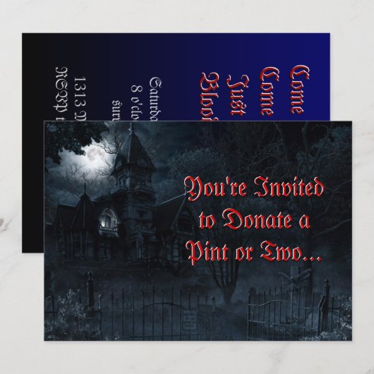 Aangepaste uitnodiging voor gehakt beheer (Voorkant / Achterkant)