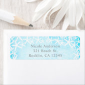 Aangepaste uitnodiging voor geschilde Starfish Aqu Etiket (Insitu)