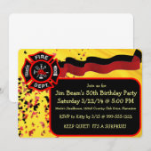 Aangepaste uitnodiging voor gevechtsvogels op zate (Voorkant / Achterkant)