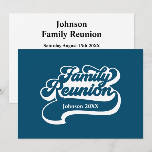 Aangepaste uitnodiging voor gezinshereniging (Voorkant / Achterkant)