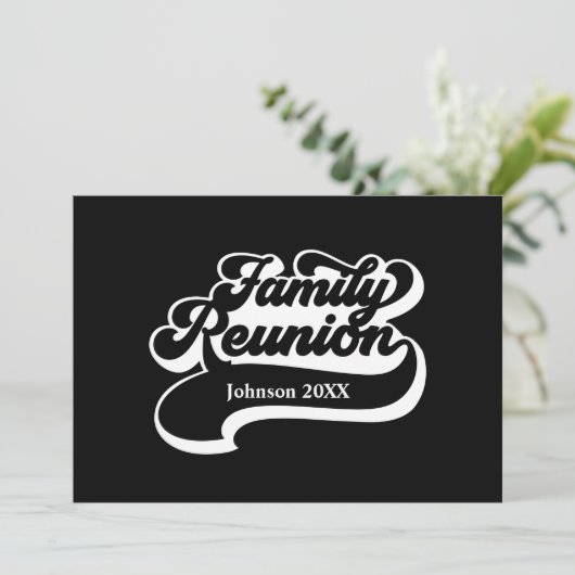 Aangepaste uitnodiging voor gezinshereniging (Staand voorkant)