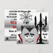 Aangepaste uitnodiging voor Halloween (Voorkant / Achterkant)