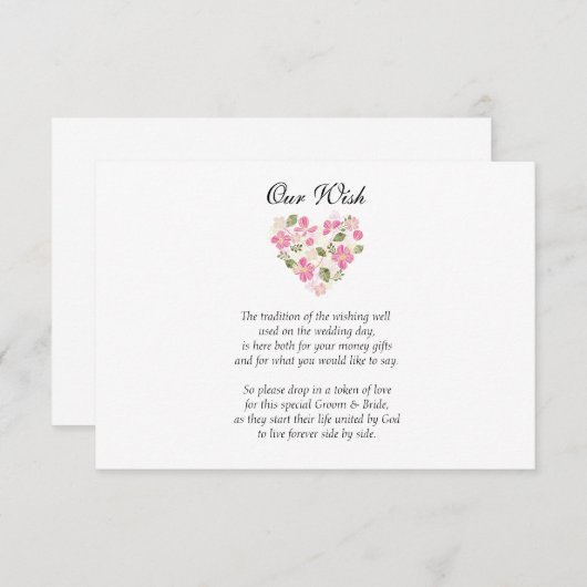 Aangepaste uitnodiging voor hartwonden (Voorkant / Achterkant)