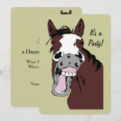 Aangepaste uitnodiging voor het lachen van Cartoon (Voorkant / Achterkant)