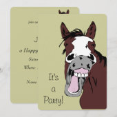 Aangepaste uitnodiging voor het lachen van Cartoon (Voorkant / Achterkant)