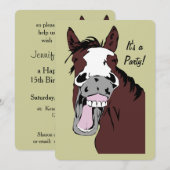 Aangepaste uitnodiging voor het lachen van Cartoon (Voorkant / Achterkant)