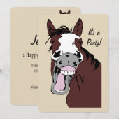 Aangepaste uitnodiging voor het lachen van Cartoon (Voorkant / Achterkant)