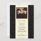 Aangepaste uitnodiging voor  Jubileum (ebonië) (Achterkant)