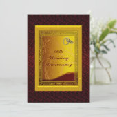 Aangepaste uitnodiging voor jubileumfeest (Staand voorkant)