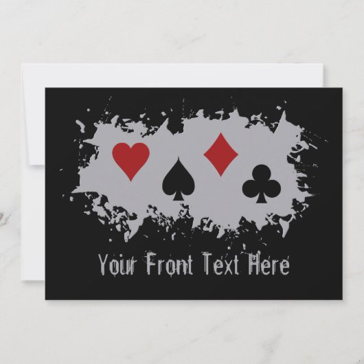 Aangepaste uitnodiging voor kaart Splash (Voorkant)