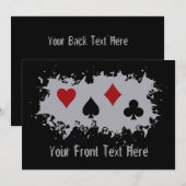 Aangepaste uitnodiging voor kaart Splash (Voorkant / Achterkant)