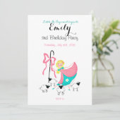 Aangepaste uitnodiging voor kleine boepjes (Staand voorkant)