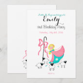 Aangepaste uitnodiging voor kleine boepjes (Voorkant / Achterkant)