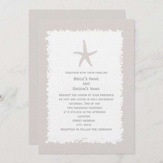 Aangepaste uitnodiging voor kleurloze weduwen (Voorkant / Achterkant)