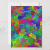 Aangepaste uitnodiging voor kleurrijke puzzels (Achterkant)