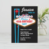 Aangepaste uitnodiging voor Las Vegas (Staand voorkant)