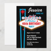 Aangepaste uitnodiging voor Las Vegas (Voorkant / Achterkant)