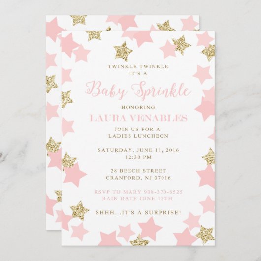 Aangepaste uitnodiging voor Maria (Voorkant / Achterkant)