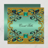 Aangepaste uitnodiging voor nieuwjaarsfeest (Voorkant / Achterkant)