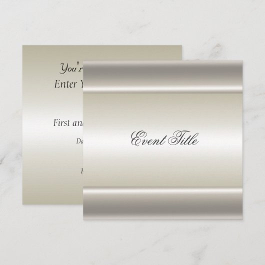 Aangepaste uitnodiging voor nieuwjaarsfeest (Voorkant / Achterkant)