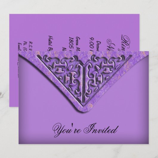 Aangepaste uitnodiging voor nieuwjaarsfeest (Voorkant / Achterkant)