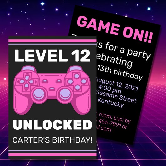 Aangepaste uitnodiging voor onvergrendeld Kind op