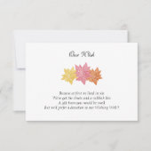 Aangepaste uitnodiging voor 'onze wens'-dag op huw (Voorkant)