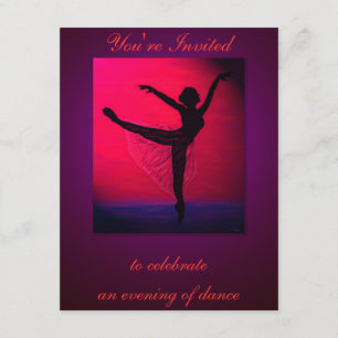 Aangepaste uitnodiging voor overweging dans