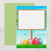 Aangepaste uitnodiging voor paashuwelijk (Voorkant / Achterkant)