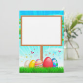 Aangepaste uitnodiging voor paashuwelijk (Staand voorkant)