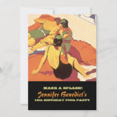 Aangepaste uitnodiging voor poolpartijenillustrati (Voorkant)