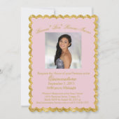 Aangepaste uitnodiging voor Quinceanera (Voorkant)