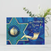 Aangepaste uitnodiging voor Rosh Hashanah Celebrat (Staand voorkant)