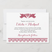 Aangepaste uitnodiging voor Tortelduifjes (Voorkant)