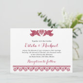 Aangepaste uitnodiging voor Tortelduifjes (Staand voorkant)