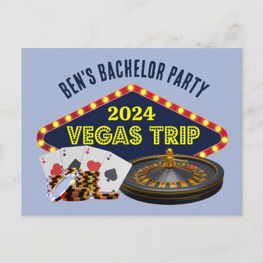 Aangepaste uitnodiging voor vrijgezellenfeest in L (Voorkant)