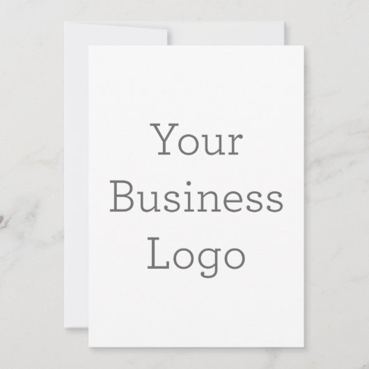 Enkele uitnodiging, Maat: 12,7  x 17,8 cm, Papier: Signature Mat, Enveloppen: Wit (Voorkant)