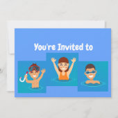 Aangepaste uitnodiging voor zwemvogels op zaterdag (Voorkant)