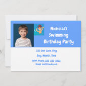 Aangepaste uitnodiging voor zwemvogels op zaterdag (Achterkant)