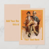 Aangepaste uitnodigingen GAIETY (Voorkant / Achterkant)