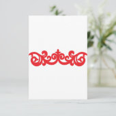 Aangepaste uitnodigingen | Gepersonaliseerde gebeu (Staand voorkant)