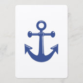 Aangepaste uitnodigingen in het menu Nautical Wedd (Achterkant)