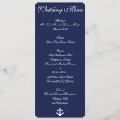 Aangepaste uitnodigingen in het menu Navy Blue Nau (Voorkant)