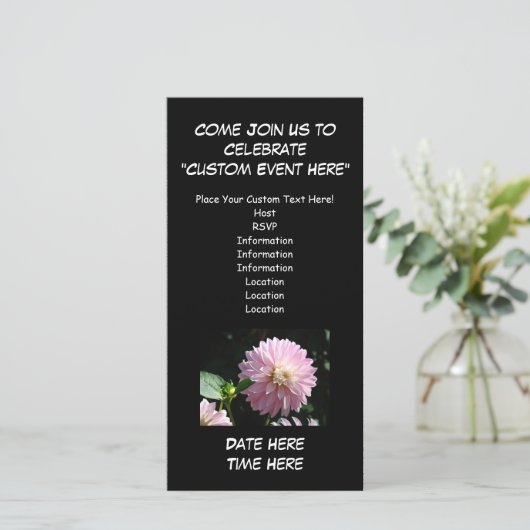 Aangepaste uitnodigingen Kom bij ons om te vieren (Staand voorkant)