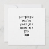 Aangepaste uitnodigingen - Ontwerp uw eigen aangep (Achterkant)